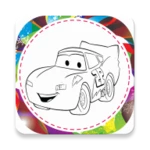 coloring cars mcqueen android application logo